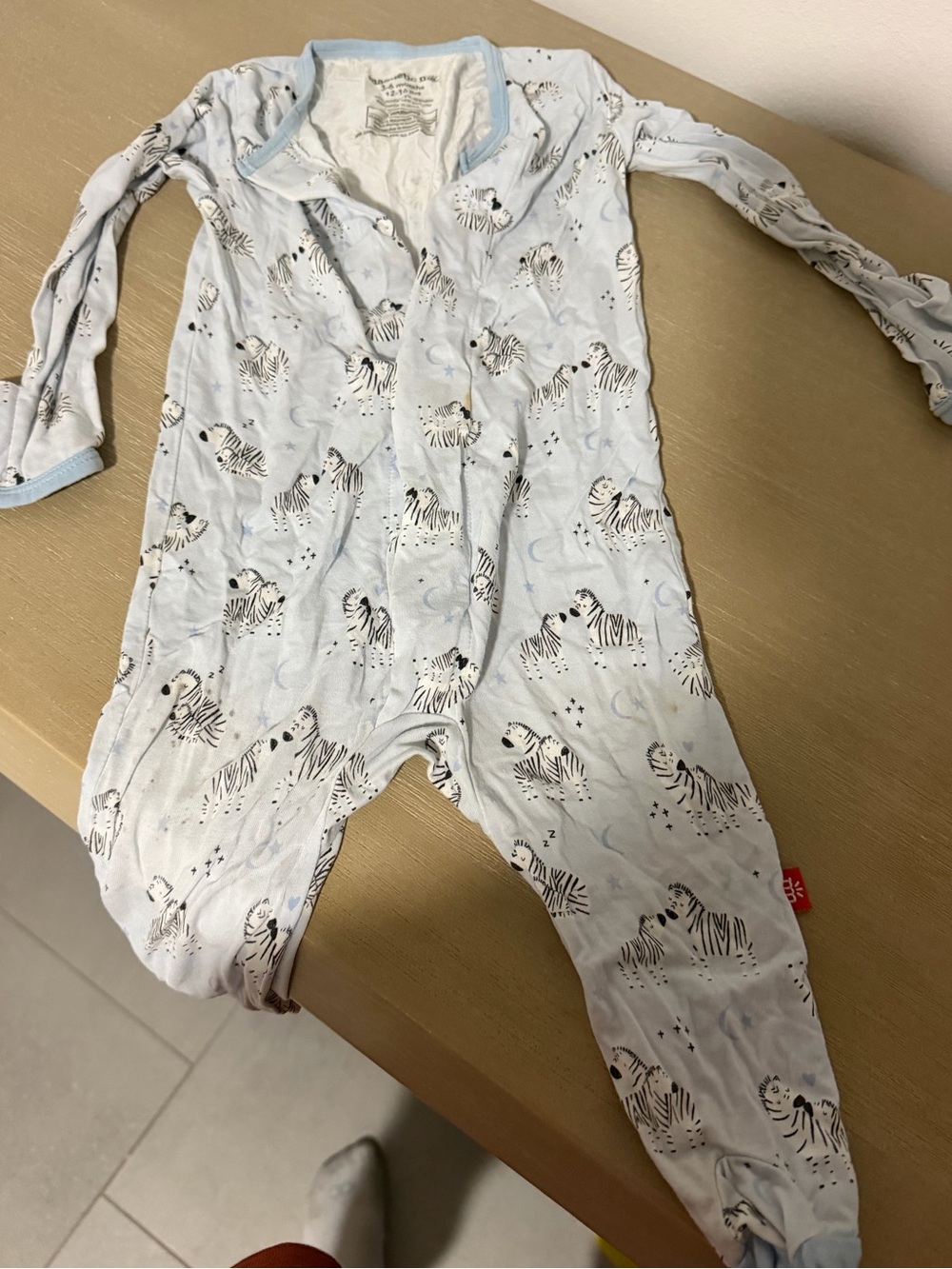 Magnetic me zebra one piece